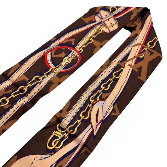 Louis Vuitton Tribute To Silk Bandeau Excellent Condition One Size Authentic - Picture 10 of 12